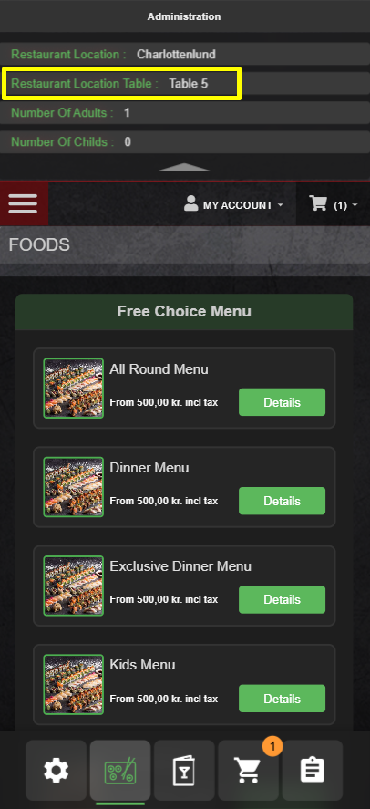 Masa Bilgisini Kontrol Et